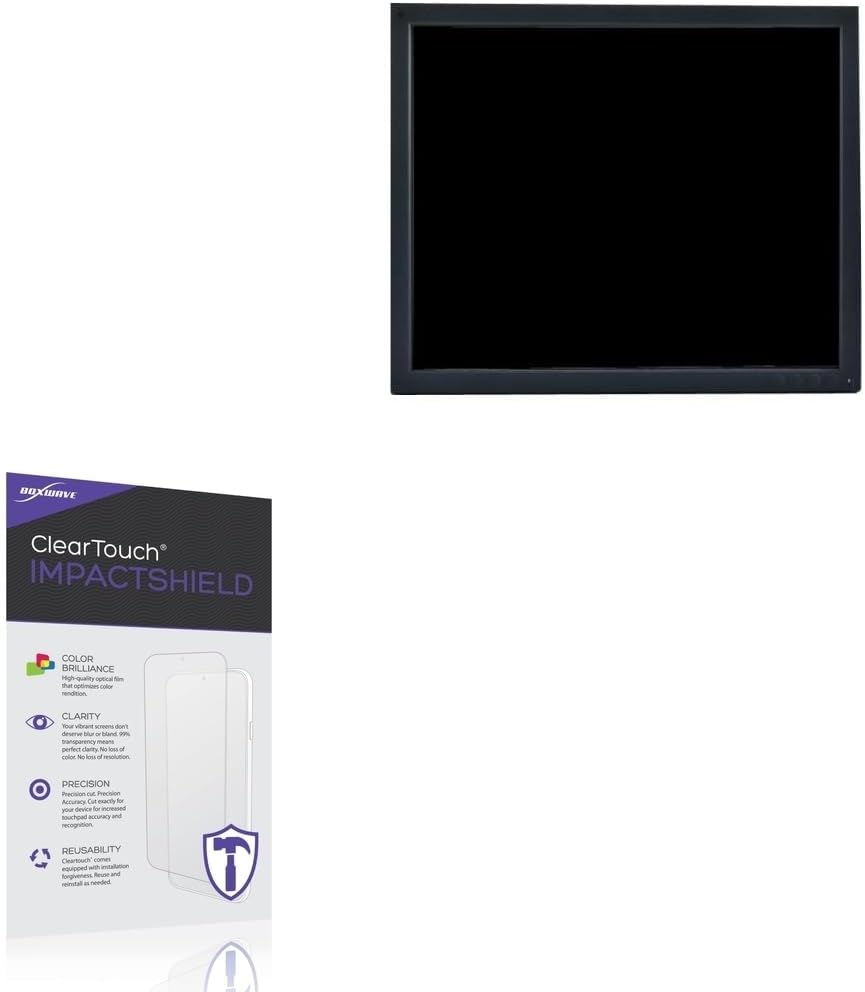BoxWave Screen Protector Compatible with EIZO DSHC 1914-DC (19 in) - ClearTouch ImpactShield (2-Pack), Impenetrable Screen Protector Flexible Film