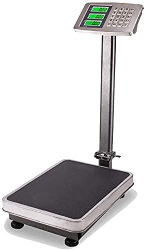 DFEDHF Electronic Scales Multifunctional Platform Digital Scales Portable Electronic Weighting Precision Scales with Backlight LCD Display for Industrial Postal, A-150kg