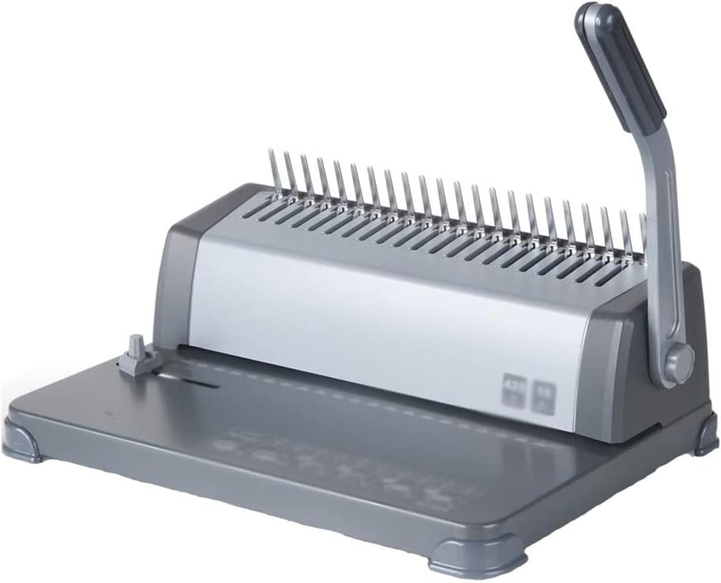 UOOD Heavy Duty 350 Pages 21 Rectangle Hole Paper Comb Binding Machine Manual Paper Punch Binder with Handle Office Financial Binding Machine