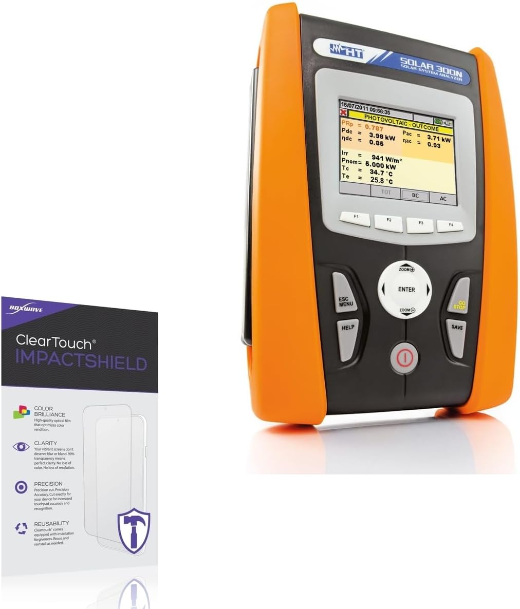 BoxWave Screen Protector Compatible With HT SOLAR300N - ClearTouch ImpactShield (2-Pack), Impenetrable Screen Protector Flexible Film