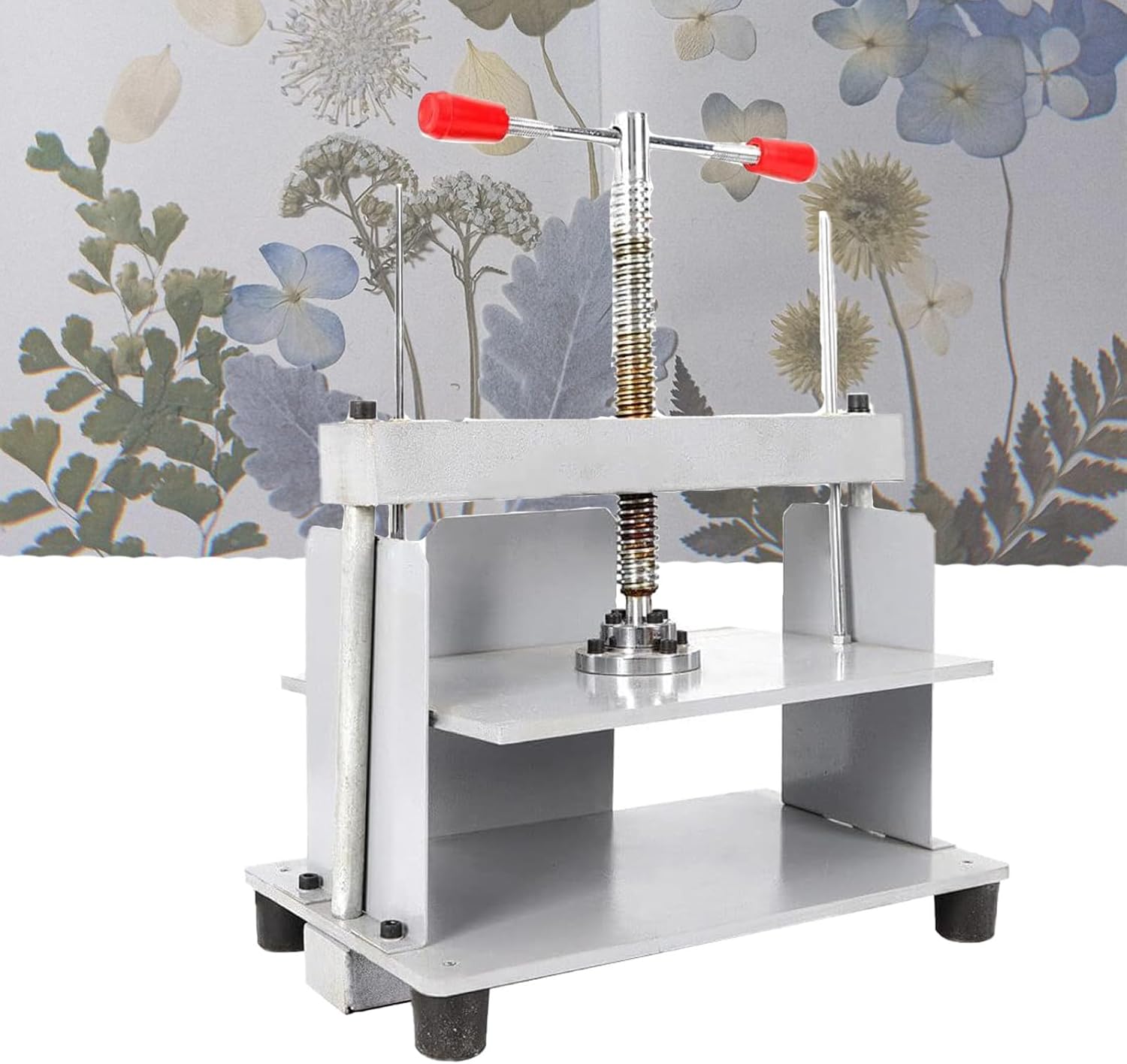 Kindevieft Manual Paper Press Machine A3 A4 A5 Book Steel Notes Invoice Bookbinder Press Bookbinding Notes Office Invoice Bookbinder Flattening Machine 3306lbs (1500kg) Pressure,A5