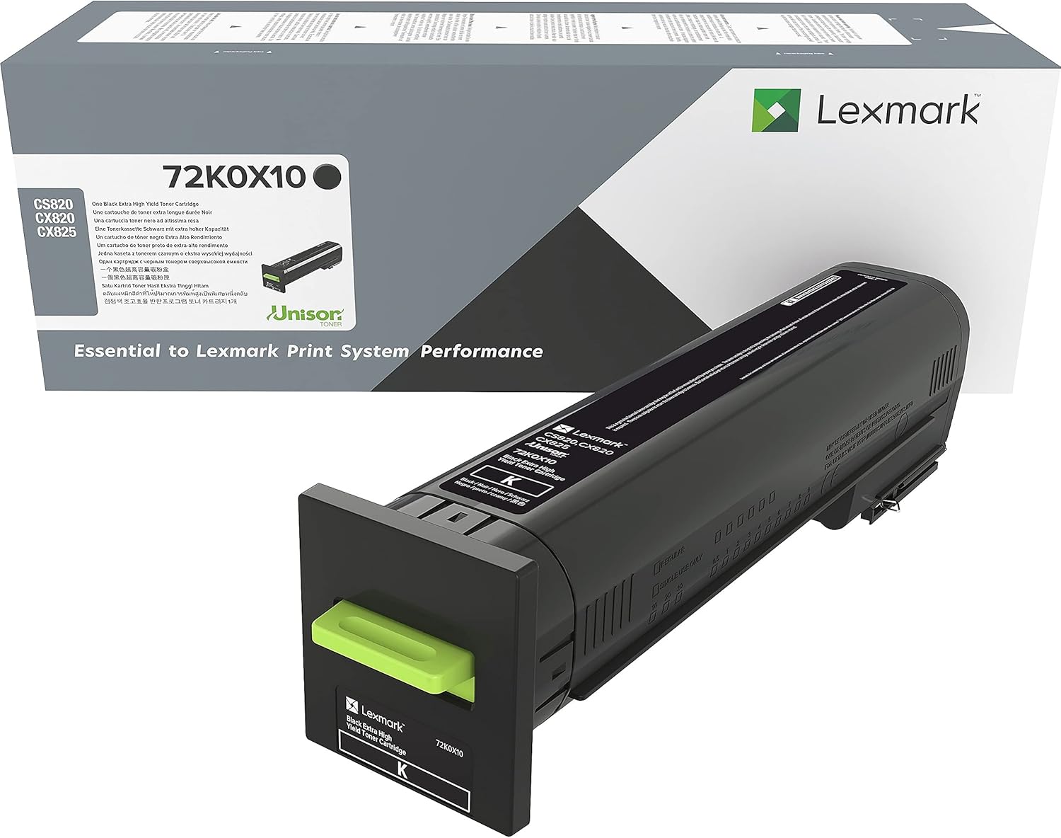 Lexmark 72K0X10 CS820, CX820, CX825 Black Extra High Yield Cartridge Toner