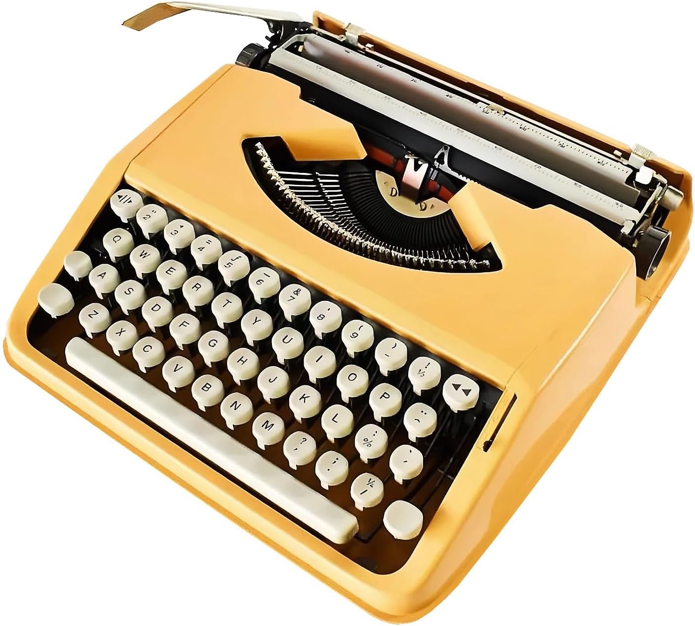 Manual Typewriter - Portable Word Processor for Creative Writing - Easy to Carry, Ideal for Recording Inspiration Anywhere, Works Perfectly