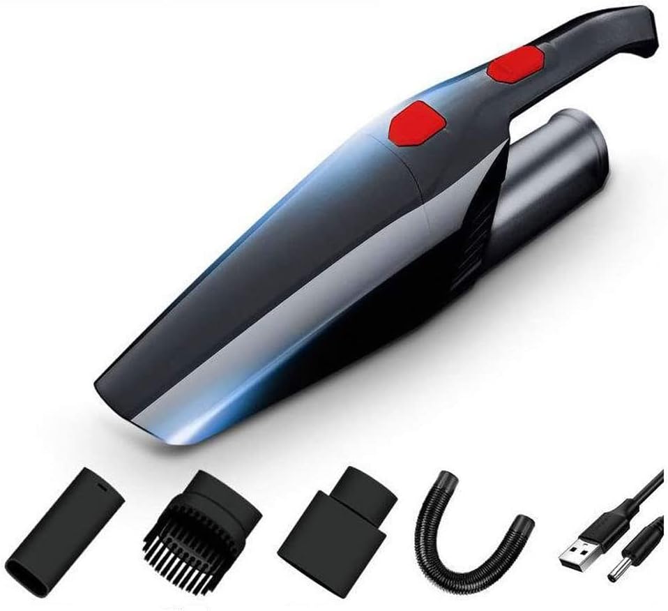XARONF Handheld Vacuum Cleaner Cordless, Portable Mini Hand Vacuum Cleaner Rechargeable with USB, Small Vacuum Cleaning Kit for Dust Pet Hair Dirt Home Car Interior Accessories