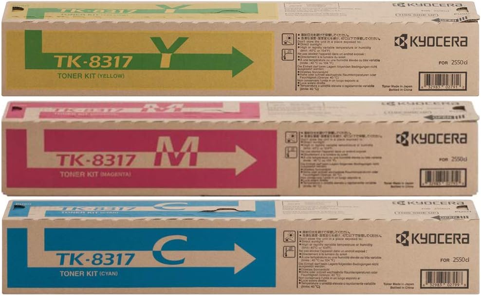 Kyocera TK-8317 Standard Yield Toner Set Colors Only (12,000 Yield)