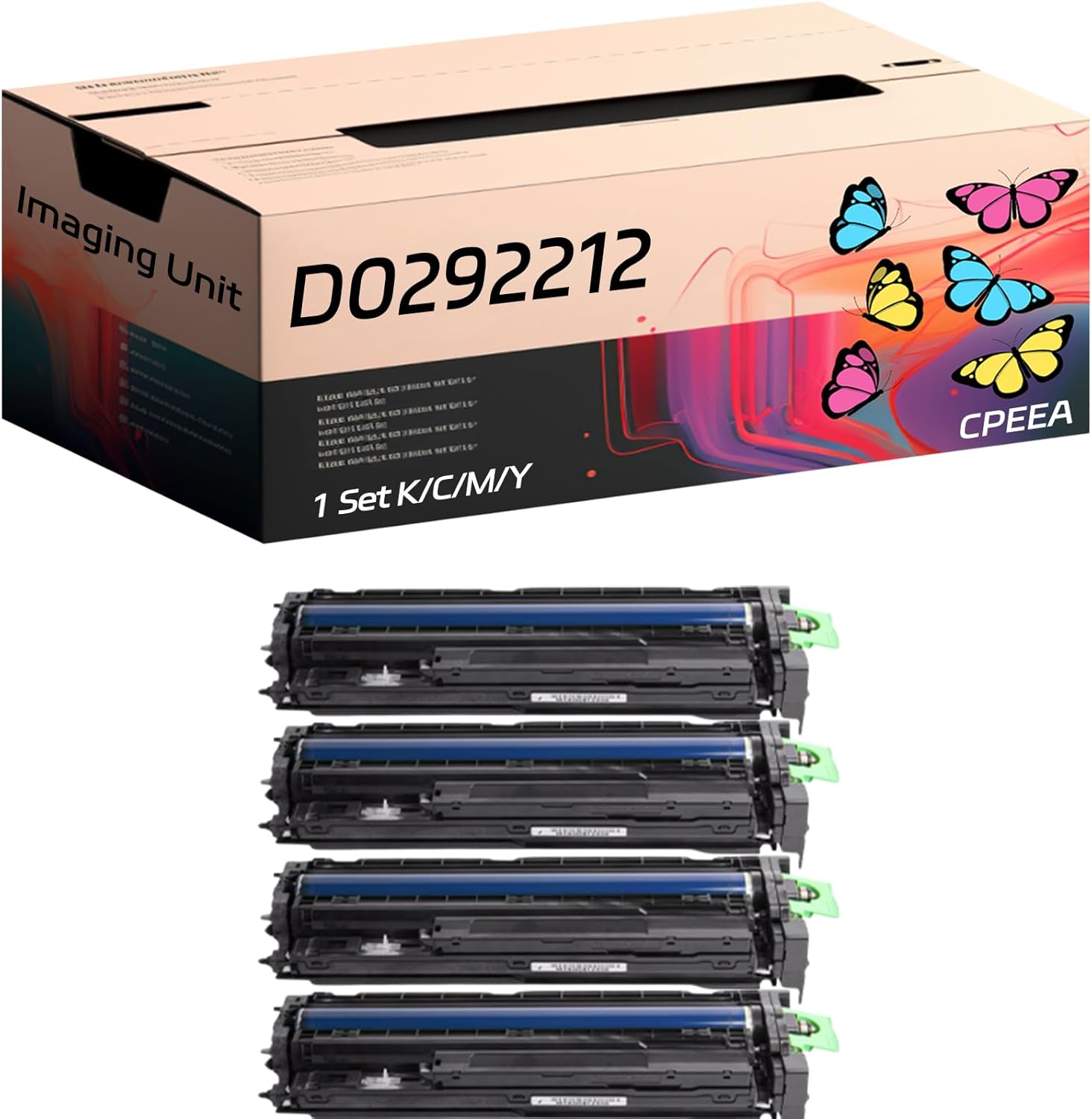 Compatible for Gestetner D0292212 Imaging Unit Work for Gestetner MP C4000 MP C5000 Printers, with Chip, High Yield 220000 Pages, Clear Printing (Multicolor)