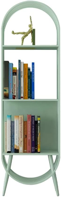 SONGCHAO Book Shelf Creative Metal Shelf Floor-to-Ceiling Creative Bookshelf Living Room Display Stand Bedroom Three-Tier Storage Cabinet Cube Storage Organizer, A-40cm/15.74inch