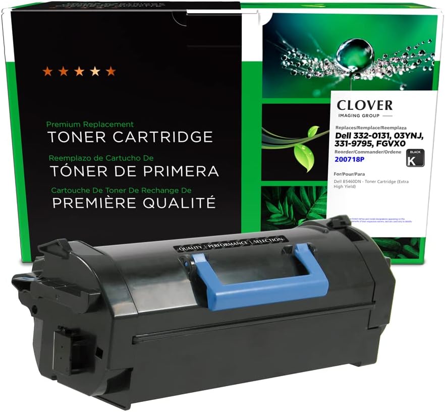Clover Remanufactured Toner Cartridge Replacement for Dell B5460 | Black | Extra High Yield