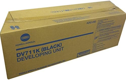 Konica Minolta A2X203D DV711K Genuine Developer, 120000 Page-Yield, Black