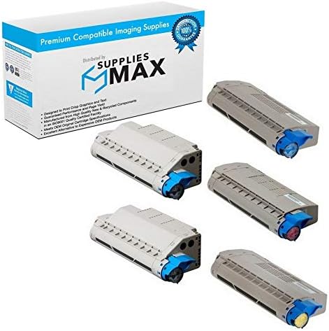 SuppliesMAX Compatible Replacement for Toshiba e-Studio 287CS/e-STUDIO 347CS/e-STUDIO 407CS/e-STUDIO 477CS Series Toner Cartridge Combo Pack (2-BK/1-C/M/Y) (T-FC34E2B1CMY)