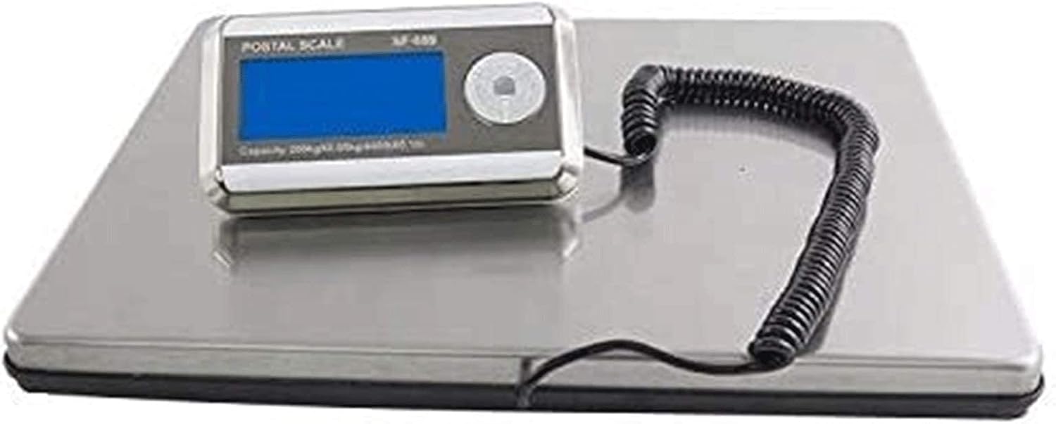 SGeneE Heavy Duty Platform Postal Weighing Scale Digital Mail Parcel Scale 100-300kg for Postage Packet Battery(200kg/100g)