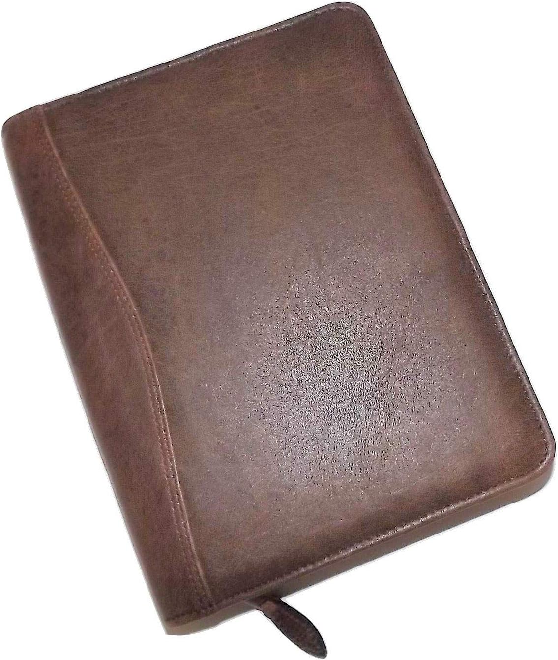 Scully Aero Squadron Leather Writing Padfolio Walnut Brown