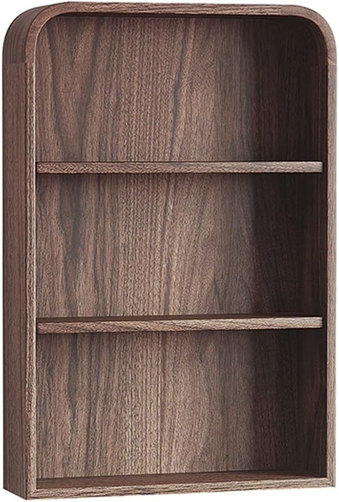 UNNS Bookshelf Wall-Mounted 3-Layer Storage Bookshelf Office Desktop File Storage Rack Suitable for Study Office Bedroom Display Rack Bookcase Organizer (Color : A)