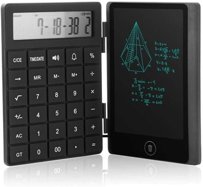 GFHSKRPL Folding Compact Calculator 10-Digit LCD Tablet Rechargeable Children's Drawing Board Electronic Blackboard