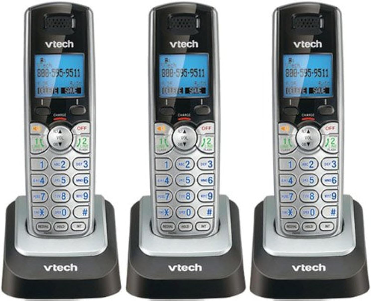 Vtech DS6101 Two-Line Cordless Accessory Handset for DS6151 (3 Pack)