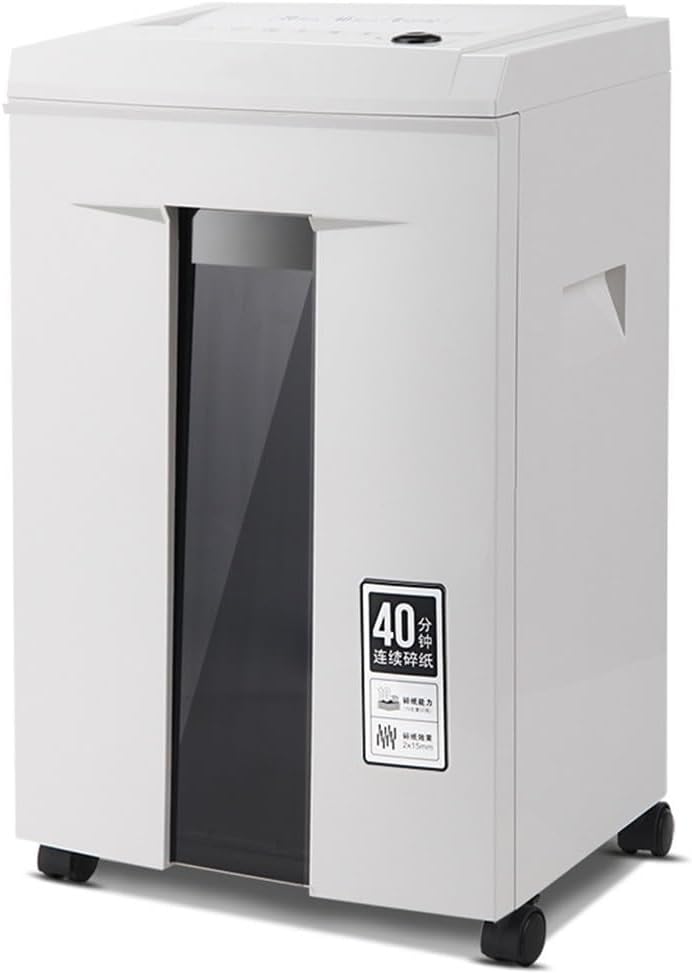 NSUQOA JSEIAJB Shredder Electric Office Household Low Noise 40 Minutes 20L Large Capacity Shredder Level 5