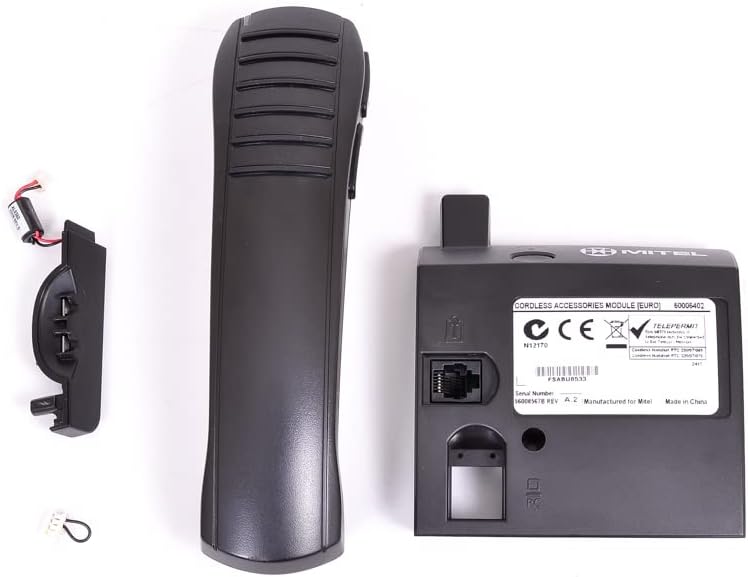 Mitel Cordless Handset and DECT Module Bundle, #50005711 | Mitel 5330e, 5340e and 5360e phones | Includes all accessories by Mitel (Renewed)