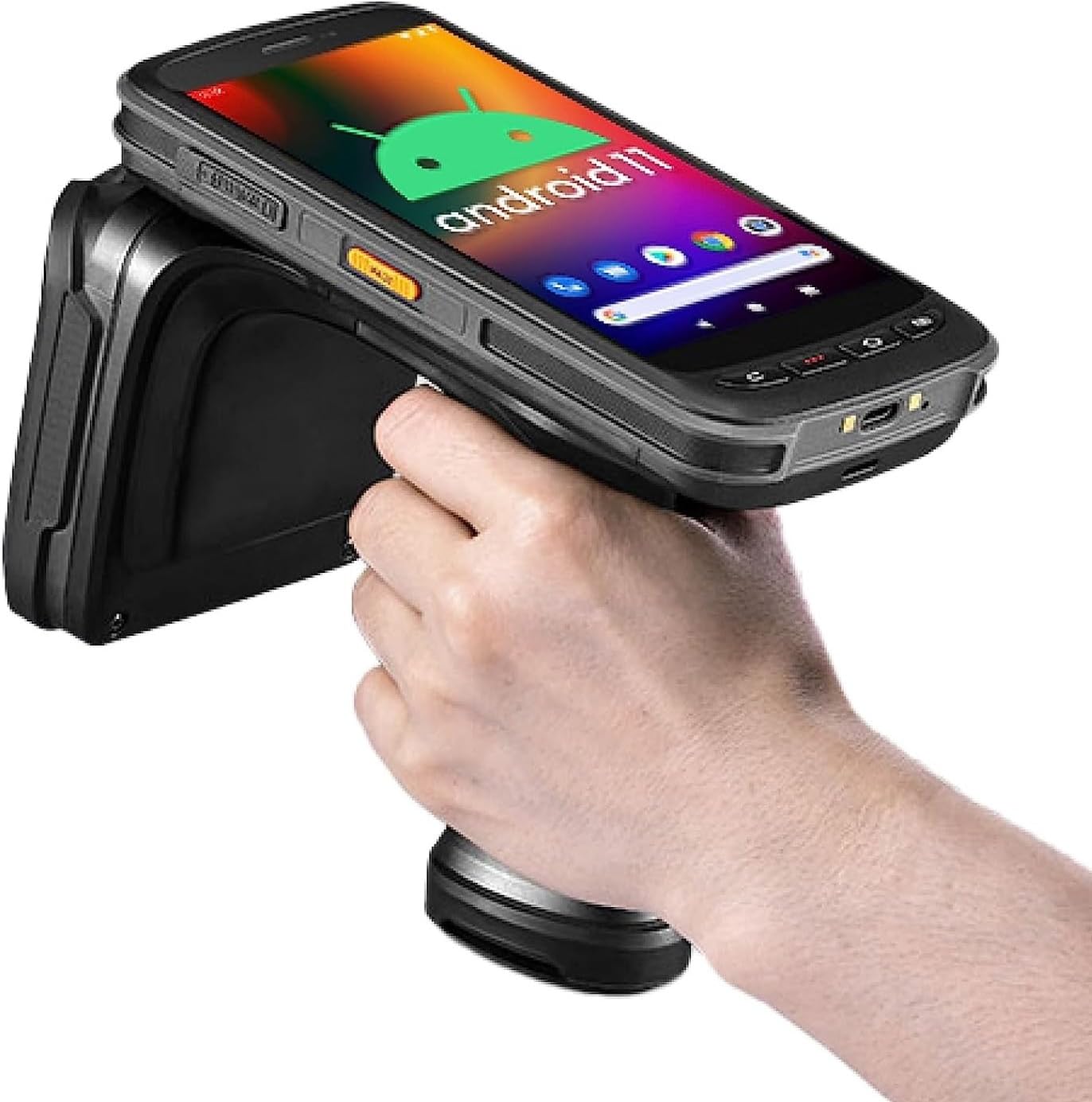 Chainway C72 Wireless Android RFID Scanner, Impinj E710 RFID Tag Reader (UHF GS1 EPC GEN2), Zebra SE4710 2D/1D/QR Barcode Reader, Pistol Grip, Android 11, Inventory Scanning Handheld (Build Your Own)