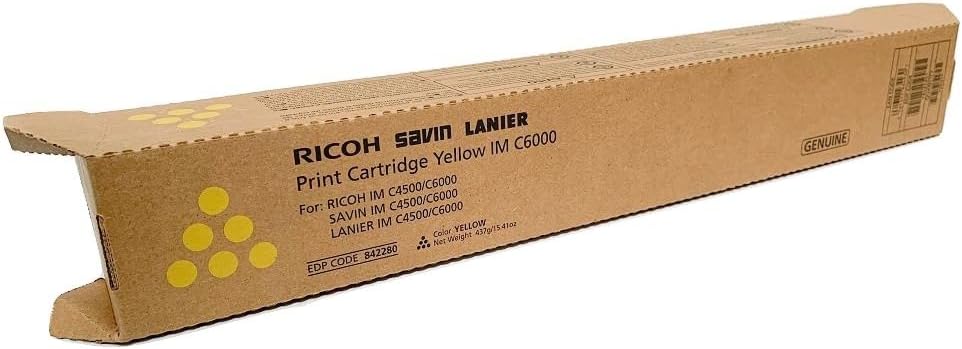 RICOH Original Toner Cartridge - Yellow - Laser - 22500 Pages - 1 Each