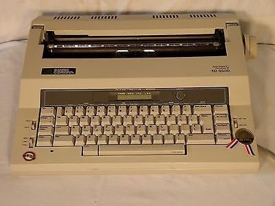 Rebuilt Discontinued Smith Corona XD 6500 Typewriters by Around The Office with New Machine Guarantee, Extra Ribbons & Correction Tapes, and Dust Cover