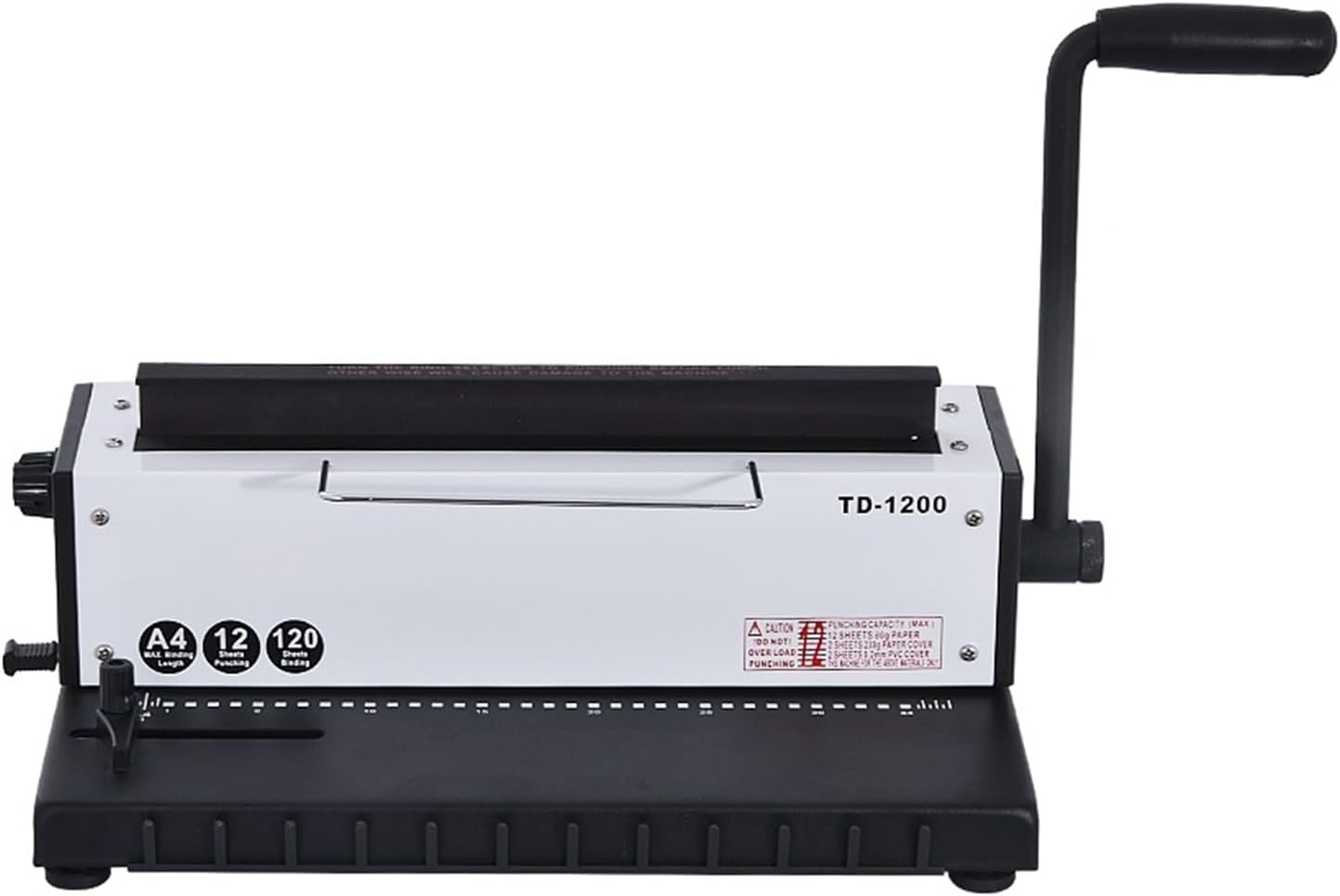 Binding Machines, TD-1200 Manual Spiral Wire Binding Machine Metal 34 Punching Hole File Menu Photo Album A4 Paper Document Binder Puncher Machine