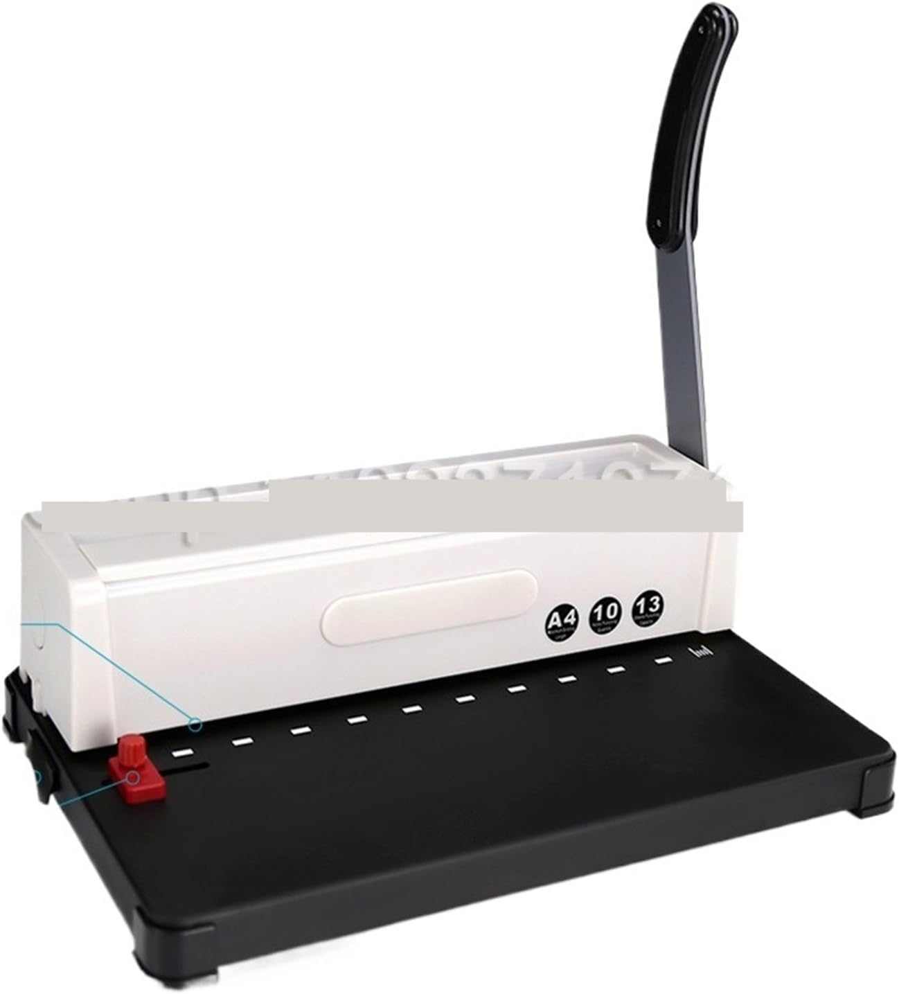 Binding Machines, 10 Hole Clamp Strip Binding Machine Puncher A4 Paper Square Hole Punching Machine Office File Binding Tool
