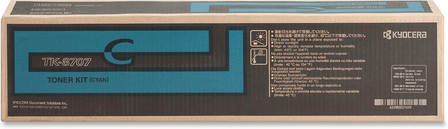 Kyocera TK-8707C Taskalfa 6550 Cyan Toner