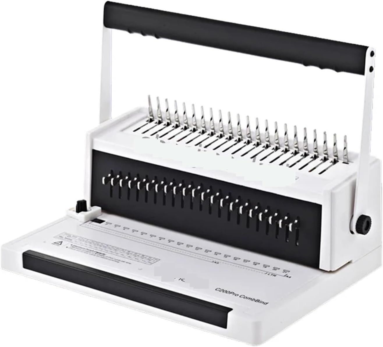 Binding Machines, A4 Paper Wire Binding Machine C200PRO Rubber Ring Binding Machine Clip Text Book Comb-Type Full Drill Punching Machine