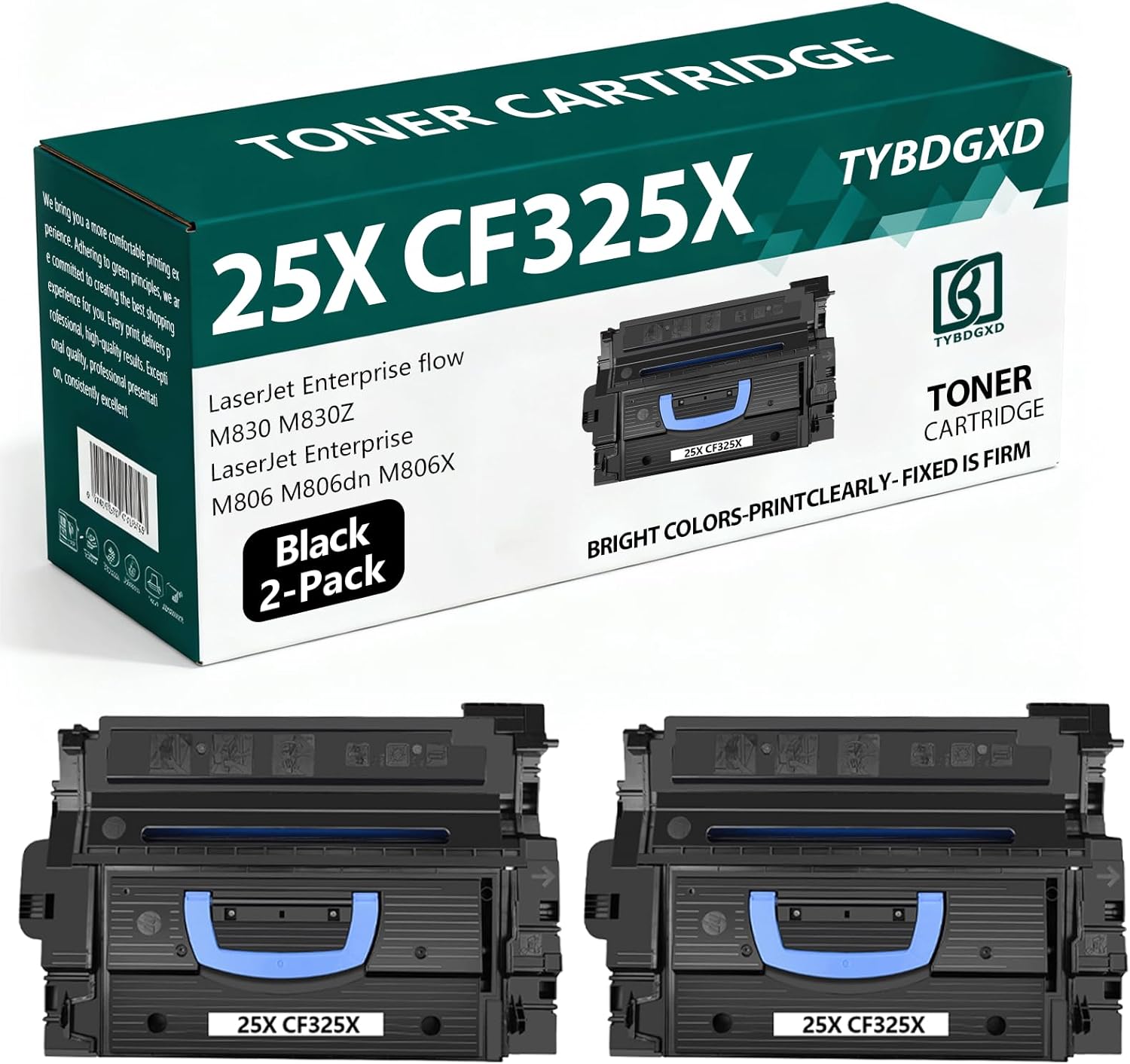 TYBDGXD 25X CF325X High Yield Black 20,000 Pages Toner Cartridge Compatible for HP Compatible Replacement for HP LaserJet Enterprise Flow M830 M830Z LaserJet Enterprise M806 M806dn M806X Printers