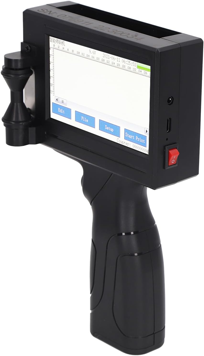 FTVOGUE Handheld Inkjet Printer Label Printer for Printing Production Date Batch Number Logo