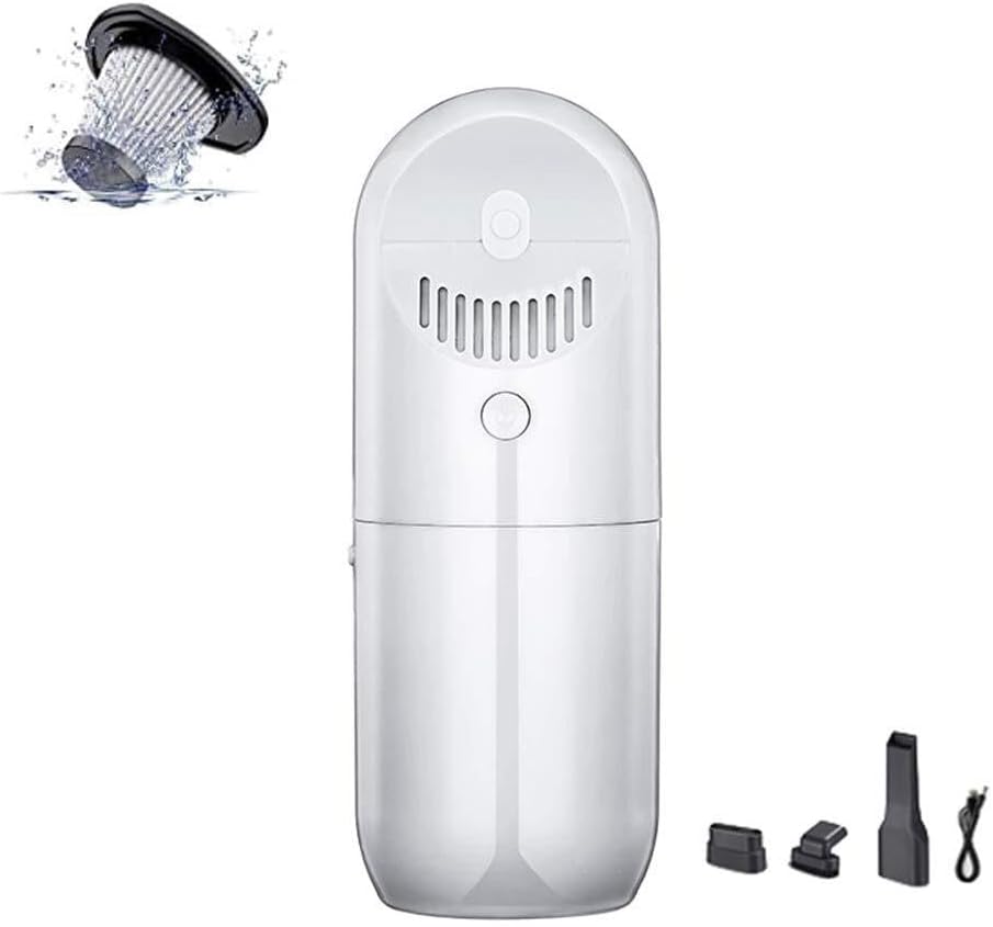 UCHUSI Handheld Vacuum Cordless, Cordless Handheld Vacuum Cleaner 120W 3500Pa Rechargeable Lightweight Wet Dry Vacuum Car Vacuum Cleaner with HEPA Filter for Home, Car and Pet