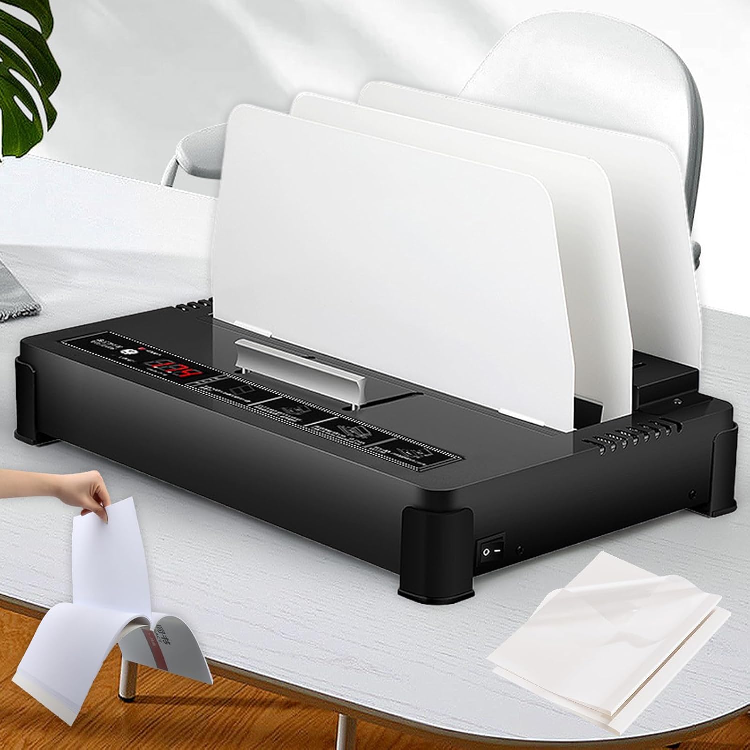 VitalisWorks Binding Machines,550 Sheets,Thermal Binding Machine Book Maker with 50PCS Covers