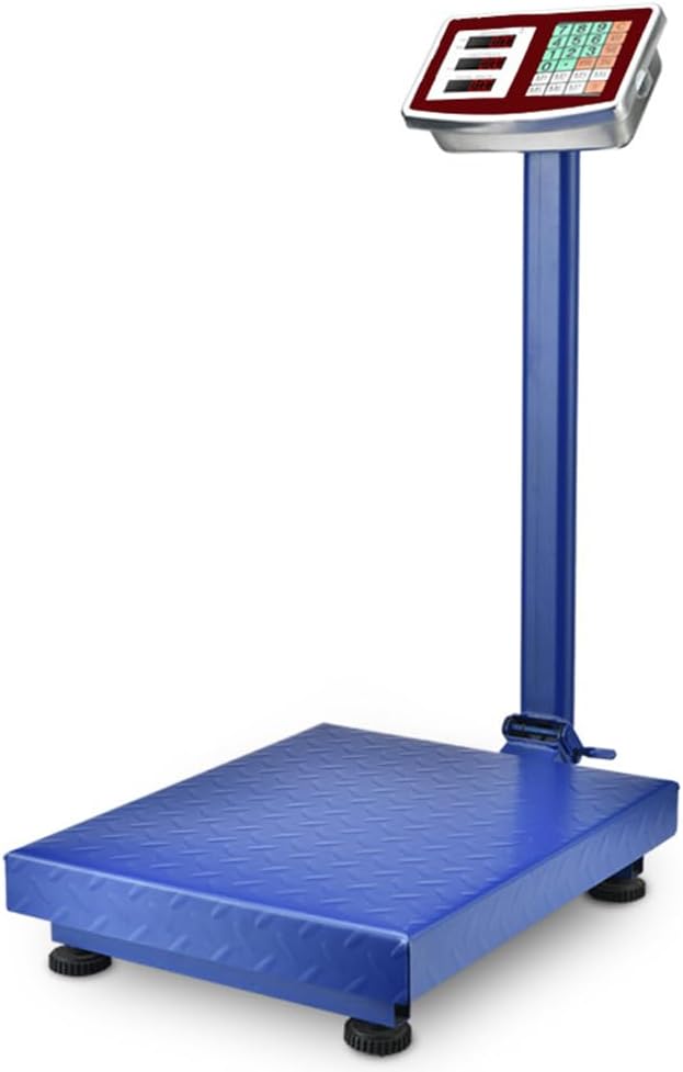 ZCBYBT Folding Postal Scale LCD Weight Electronic Platform Scale, Industrial Platform Scale, for Commercial,300kg