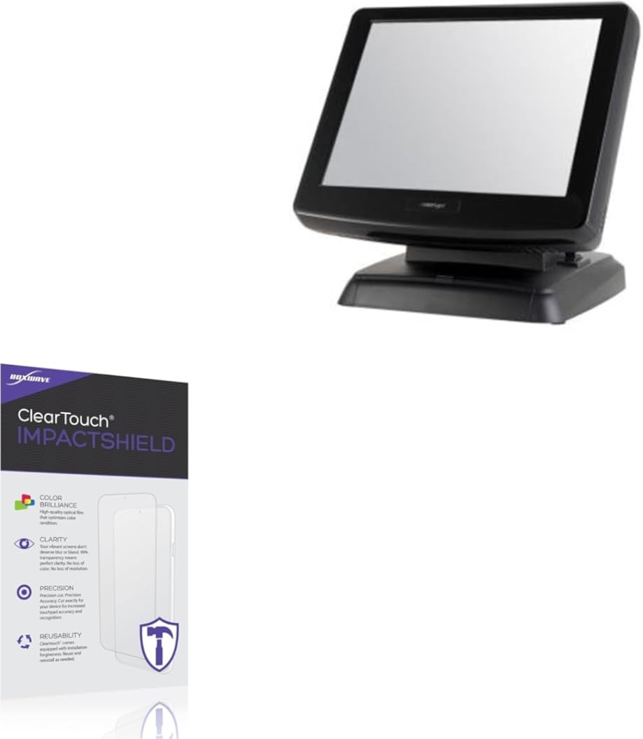 BoxWave Screen Protector Compatible With Posiflex KS7517 - ClearTouch ImpactShield (2-Pack), Impenetrable Screen Protector Flexible Film