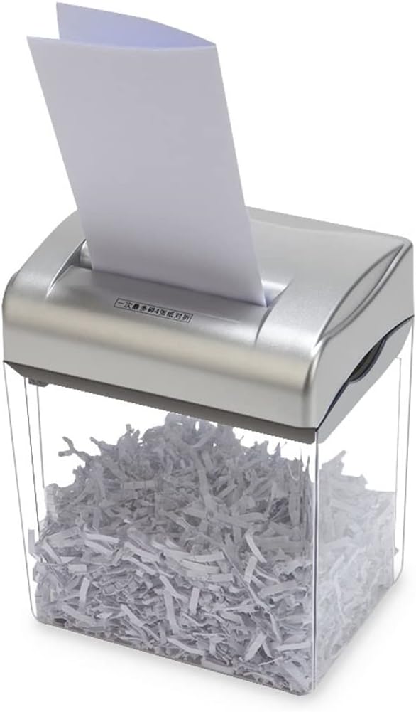 YUYUFA Mini Electric Shredder Office Equipment Broken Electric Separation Shredder Shredder Card
