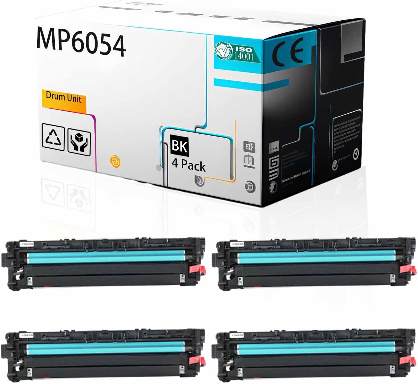 LSSF MP6054 Drum Unit Compatible for Ricoh MP4054SP MP4055 MP5054SP MP5055 MP6054SP MP6055 Printer, High Print Page Volume with Chip (Black 4Pack)