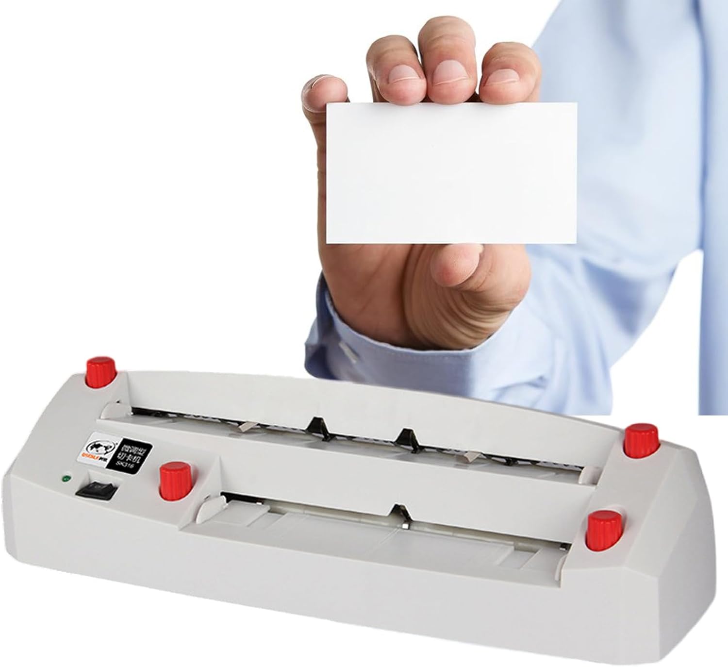 EliteBloom Cut 120-350g Visiting Cards Automatically,Electric Card Cutters Machine,Precise Binding Tool Automatic Cutting Machine,high Speed,Easy Operations,