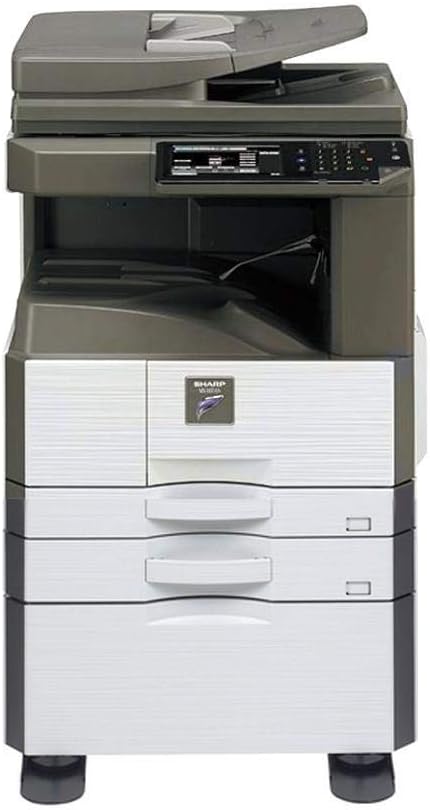 Sharp MX-M266N Tabloid-Size Monochrome Laser Multifunction Copier - 26ppm, Copy, Print, Network Print, Network Color Scan, Card Shot Copy, 2 Trays, Cabinet (Certified Refurbished)