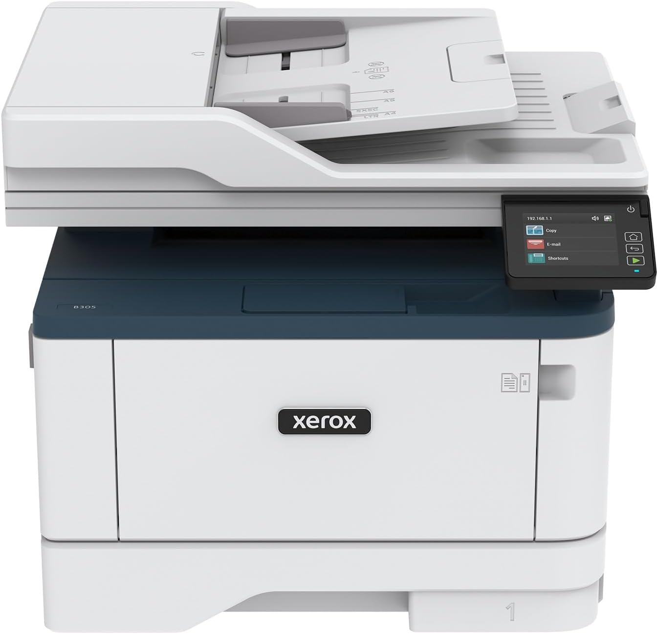 Xerox B305/DNI Multifunction Printer, Print/Scan/Copy, Black and White Laser, Wireless, All in One