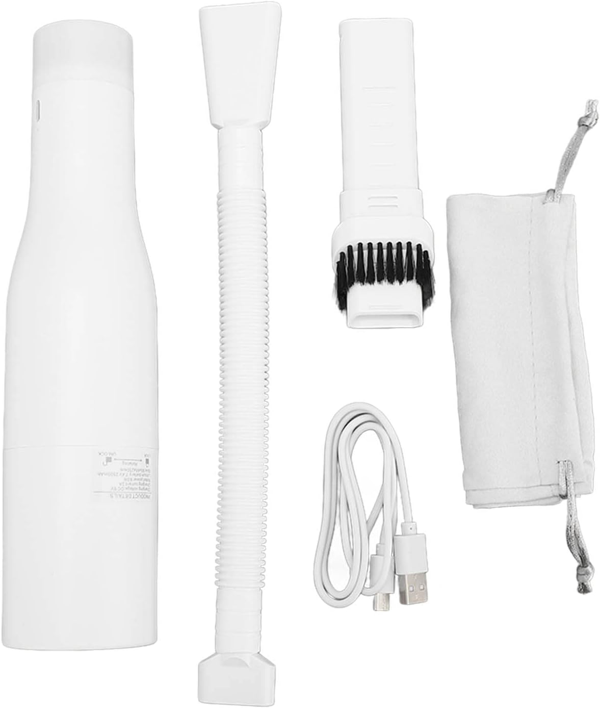 TOOLSGO 65W Cordless Vacuum Cleaner with Night Light Type C Handheld Vacuum Cleaning Machine 4.3KPa DC5V for Keyboards Sofas Home Cleaning