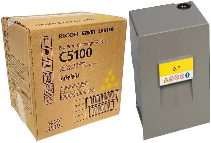 OEM RICOH 828351 (828222) Toner CTG, Yellow, 30K Yield