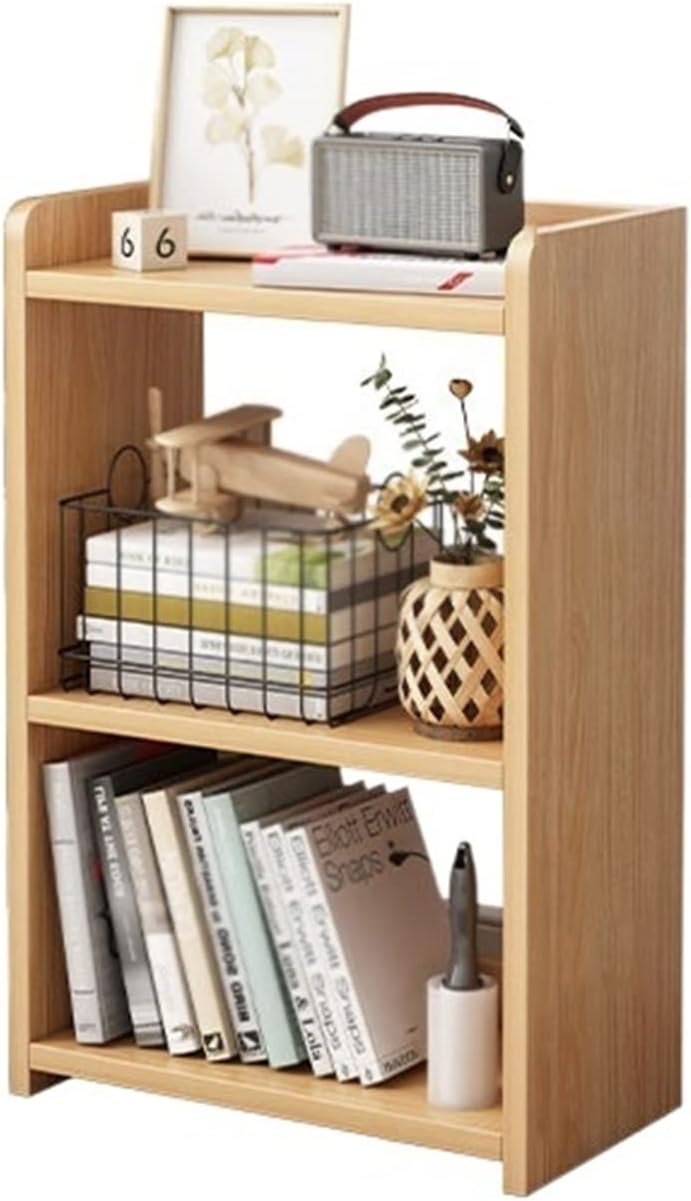 NEWCES Bookcases Small Bookshelf Independent Small Shelf Floor-to-Ceiling Small Bookcase Office Supplies Storage Display Rack Bookcases and Book Shelves