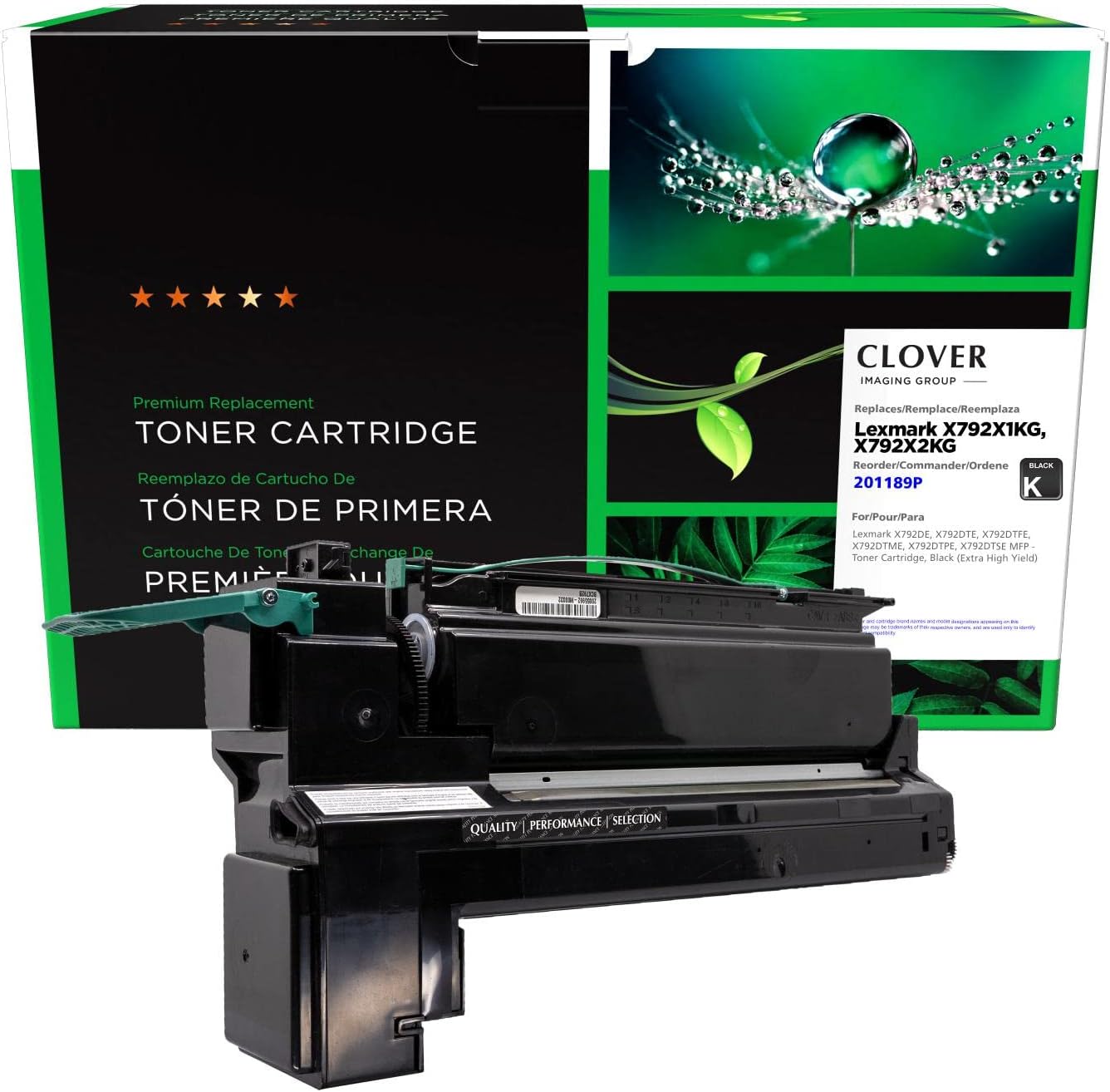 Clover Remanufactured Extra High Yield Toner Cartridge Replacement for Lexmark X792 | Black