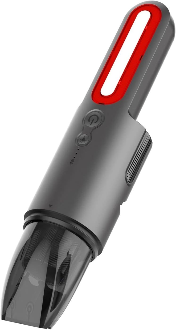 WAGNUS Car Vacuum Cleaner 6000Pa Wireless Vacuum for Car Home Cleaning Portable Handheld Auto Vacuum Cleaner with LED Light