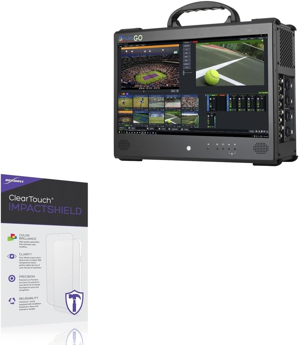 BoxWave Screen Protector Compatible With Acme Portable Machines Acme GO (17.3 in) - ClearTouch ImpactShield (2-Pack), Impenetrable Screen Protector Flexible Film