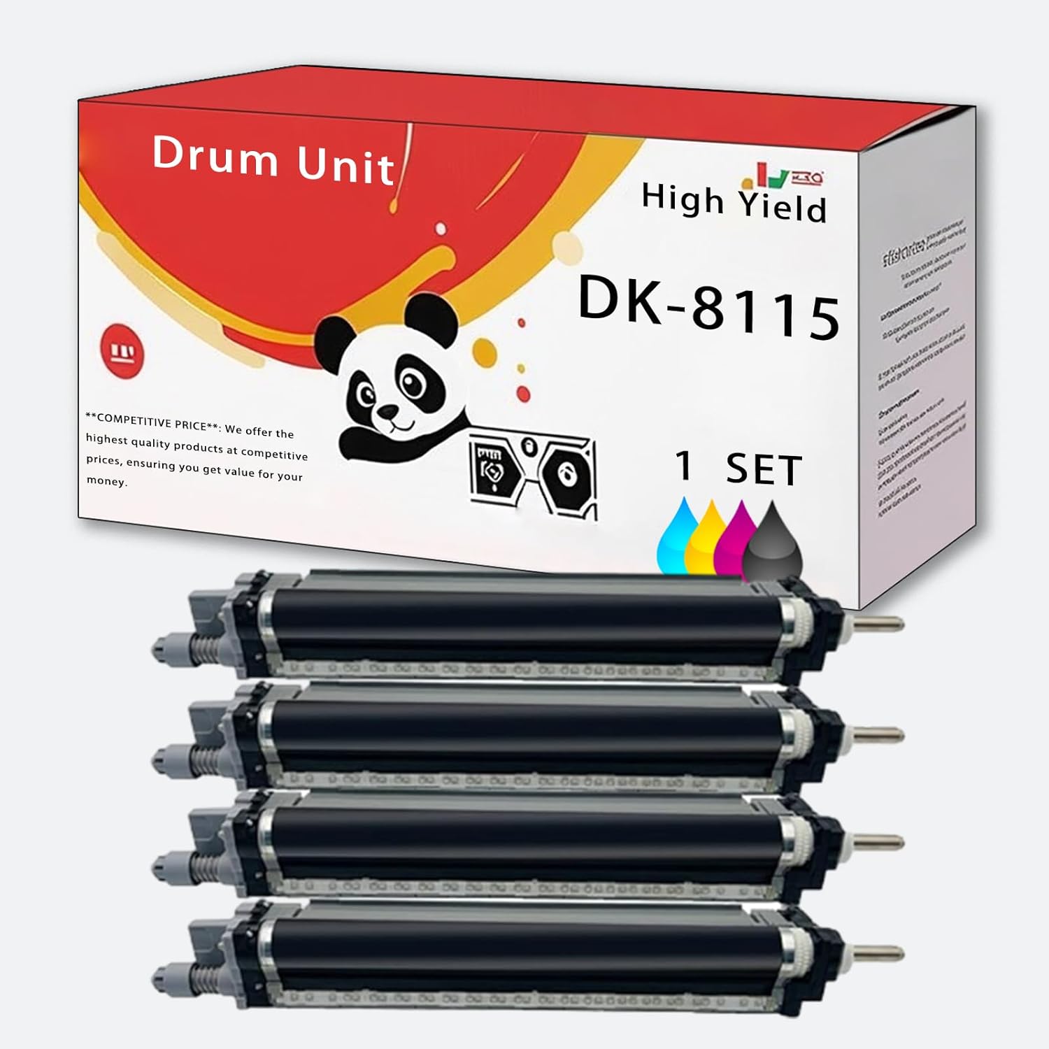 MUCQL DK-8115 Drum Unit Compatible for Kyocera 302P393060 ECOSYS M8124cidn M8130cidn M8224cidn M8228cidn Printer,Easy Installation Good Partner at Work (Multicolor)