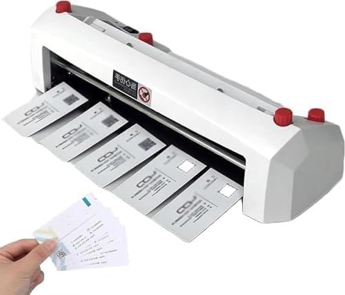 Business Cutter Card and Adjustable Margin Binding Machine for Invitations, Memberships, and Bookmarks