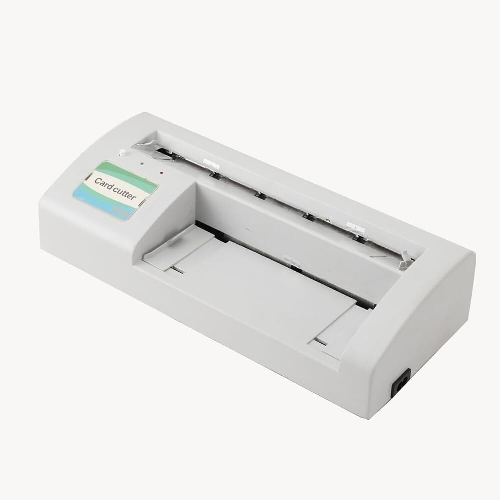 Electric Automatic Business Card Slitter, Binding Machine Electric Cutter, Low Power Consumption, Fast Speed and Easy Operation for Cutting A4