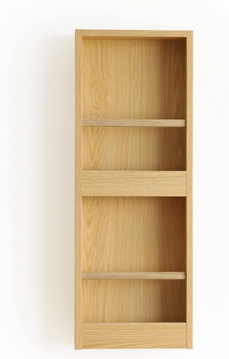 FUKUHARA Bookshelf for Bedroom Home Wall-Mounted Bookshelf High Display Bookshelf Storage Rack Suitable for Living Room Bedroom Office Book Storage Rack Decorative Bookcase (Color : A, Size : Medium)