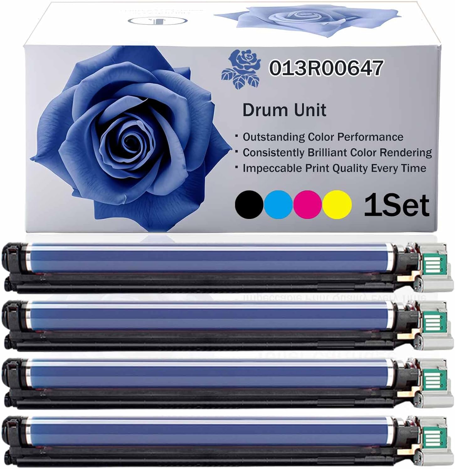 LECUU 013R00647 High Yield Drum Unit Compatible for Xerox WorkCentre 7425 WorkCentre 7428 WorkCentre 7435 Printer, Premium Print Performance for Your Office Needs, 100000 Pages (BK/C/M/Y-1SET)